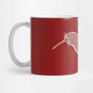 Kiwi Bird - detailed cute bird drawing Mug